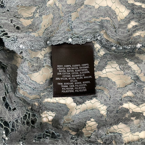 Anthropologie Maeve Lace Embroidered Semi-Sheer Top  4P - Picture 8 of 10